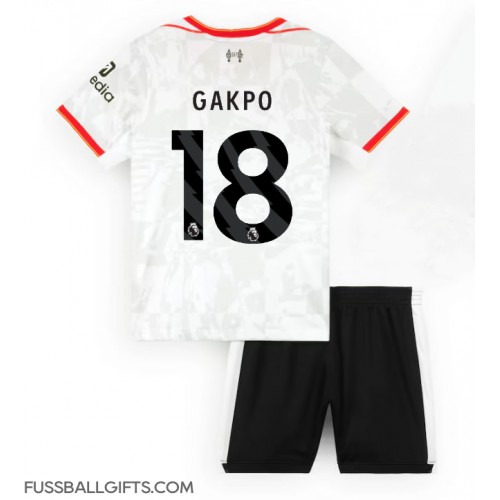 Liverpool Cody Gakpo #18 Fußballbekleidung 3rd trikot Kinder 2024-25 Kurzarm (+ kurze hosen)